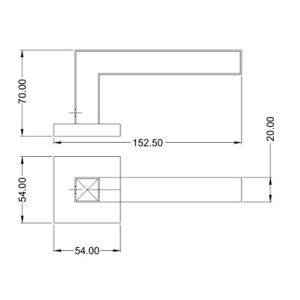 Mortice Handle SS304 DF RH 11