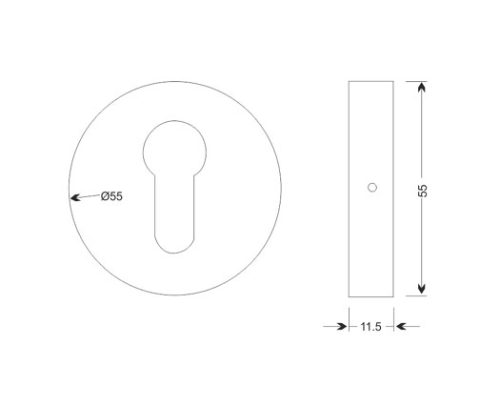 Key Hole SS304 DF RHKH 01
