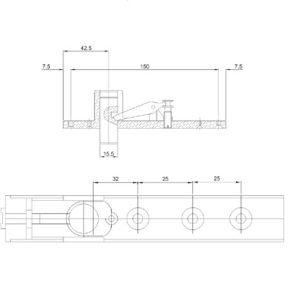 Floor Spring DF FS 1041 TOP PIVOT
