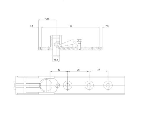 Floor Spring DF FS 1041 TOP PIVOT