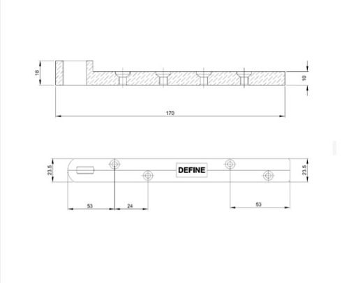 Floor Spring DF FS 1041 BOTTOM PIVOT