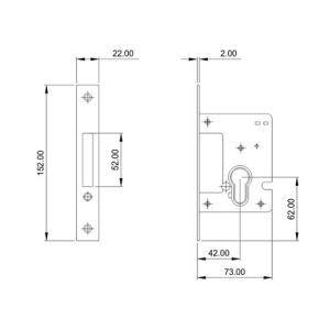 Mortice Lock DF ML 200
