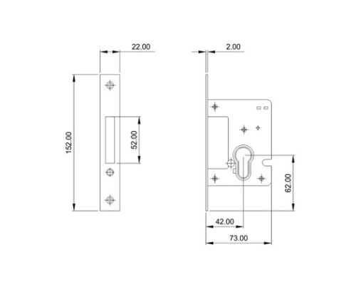 Mortice Lock DF ML 200