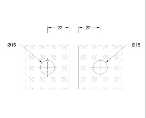 Sheet Metal Glass Connector SS304/SS316 DF SMGC 117