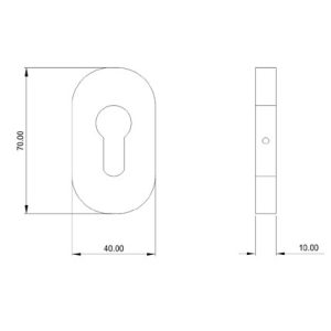 Key Hole SS304 DF RHKH 03