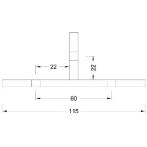 Sheet Metal Glass Connector SS304/SS316 DF SMGC 117