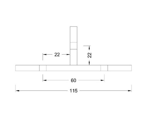 Sheet Metal Glass Connector SS304/SS316 DF SMGC 117