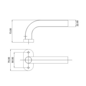 Mortice Handle SS304 DF RH 32