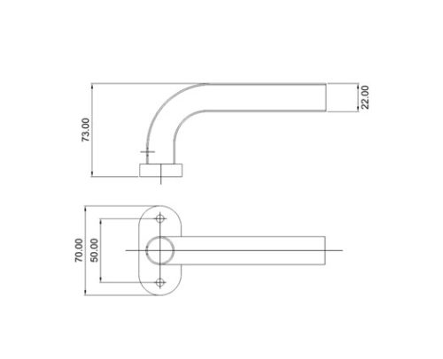 Mortice Handle SS304 DF RH 32