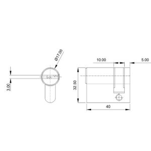 Euro Profiles Cylinder – Brass DF HCY KEY