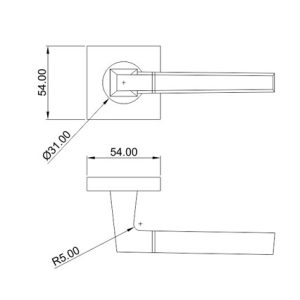 Mortice Handle SS304 DF RH 09