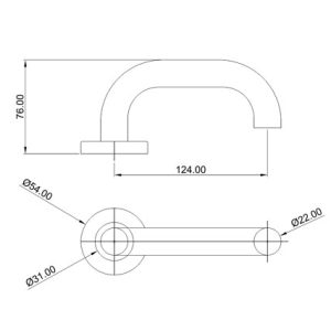 Mortice Handle SS304 DF RH 01