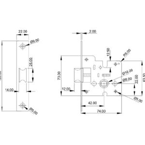 Mortice Lock DF ML 300