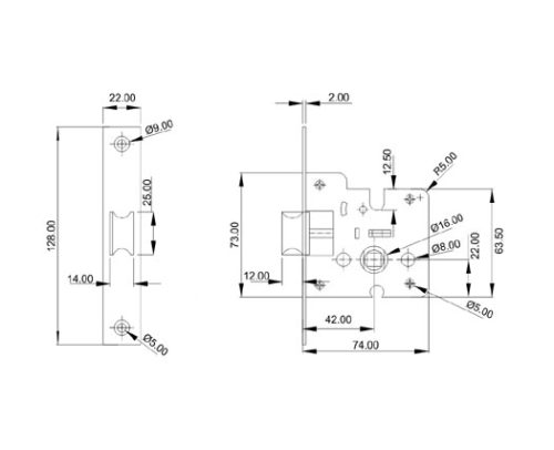 Mortice Lock DF ML 300