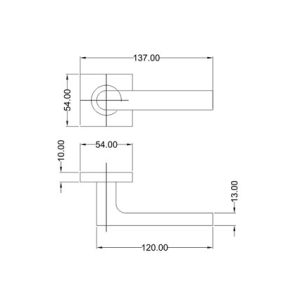 Mortice Handle SS304 DF RH 28